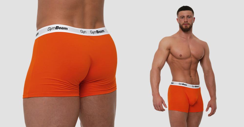 Men's Essentials Boxers 3Pack Orange - GymBeam