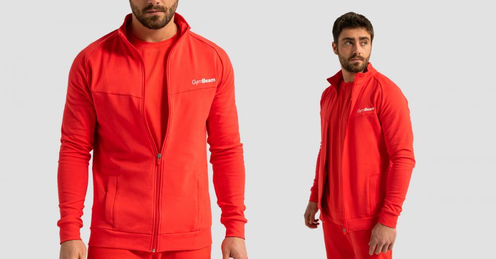 Bluza rozpinana Limitless Hot Red - GymBeam