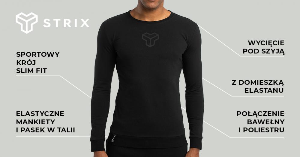  Essential long-sleeve t-shirt black - STRIX