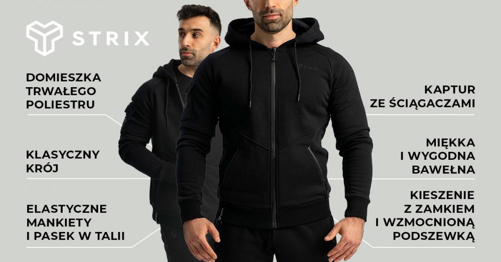 Nova Zip Up Hoodie black - STRIX