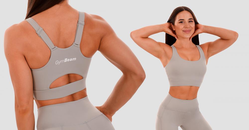 Cut-Out Sports Bra black - GymBeam