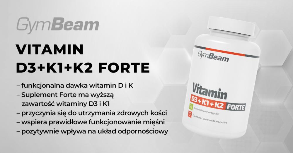 Vitamin D3+K1+K2 Forte - GymBeam