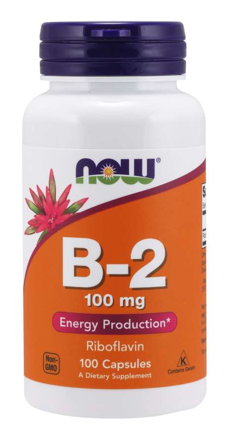 Witamina B-2 100 mg - NOW Foods