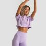 Damska koszulka Cropped Limitless Lavender - GymBeam