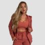 Damska bluza z kapturem Zip Up Limitless Cinnamon - GymBeam