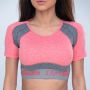 Sportowy top Ultrafit Heather Pink - GymBeam