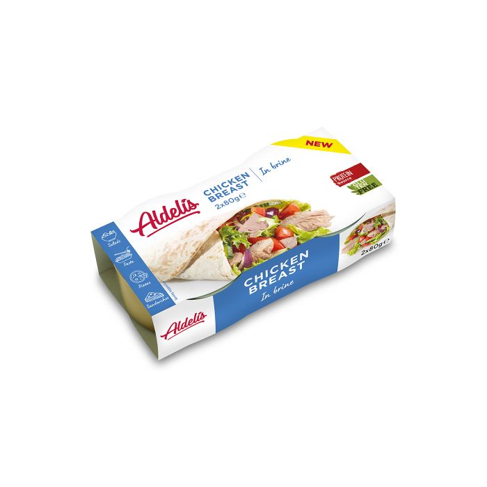 Pierś kurczaka w zalewie solnej 2x80 g - Aldelis