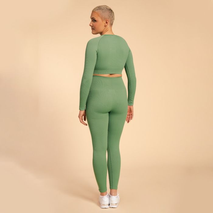 Damski Crop Top Hyper Olivine - BeastPink