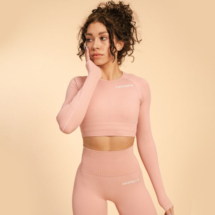 Damski Crop Top Hyper Pink - BeastPink