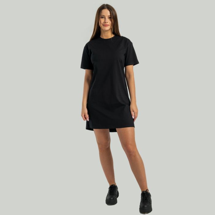 Damska sukienka T-shirt ALPHA Black - STRIX