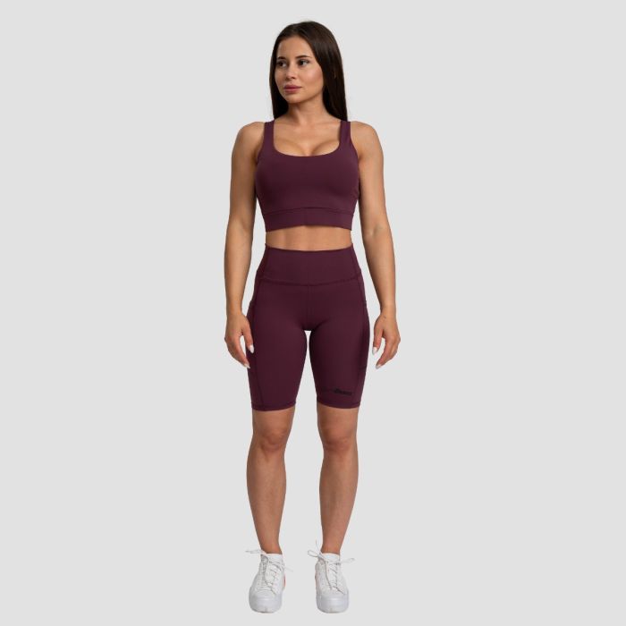 Stanik sportowy Cut-Out Eggplant - GymBeam