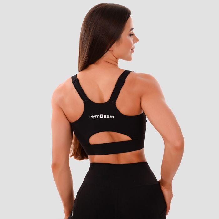 Biustonosz sportowy Cut-Out Black - GymBeam