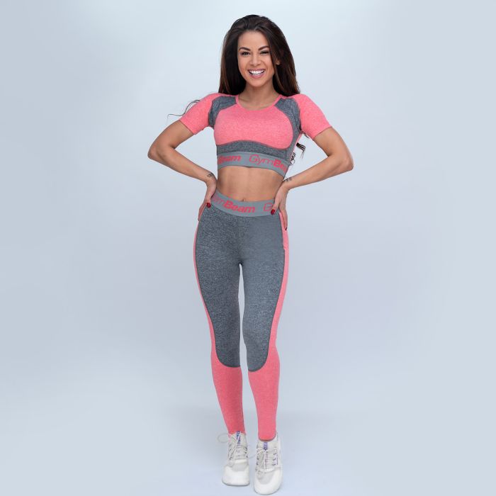 Sportowy top Ultrafit Heather Pink - GymBeam