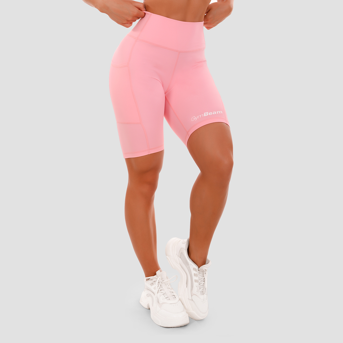 Spodenki damskie Biker Pink - GymBeam