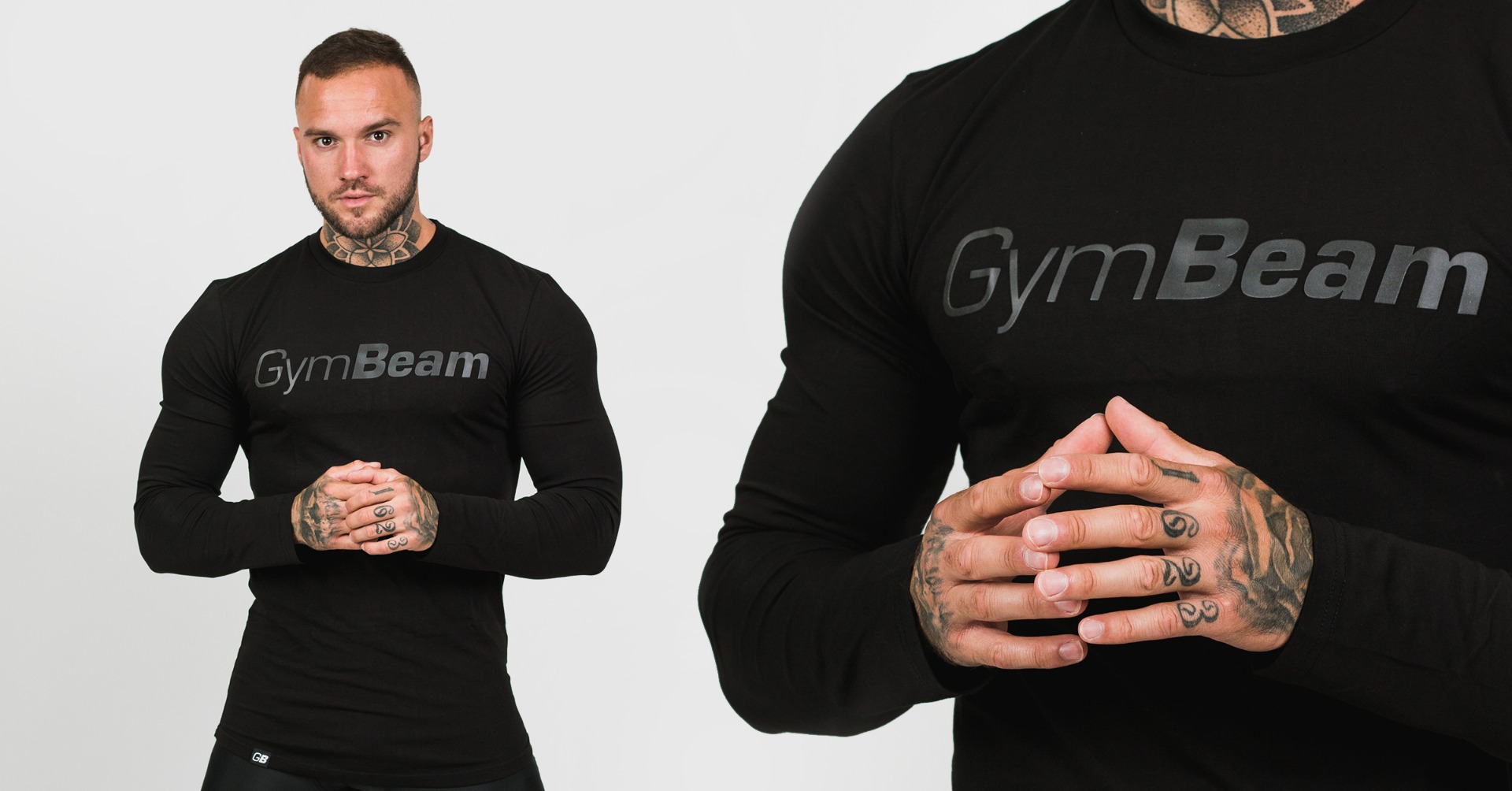 Tričko Long Sleeve T-shirt Leisure Black - GymBeam